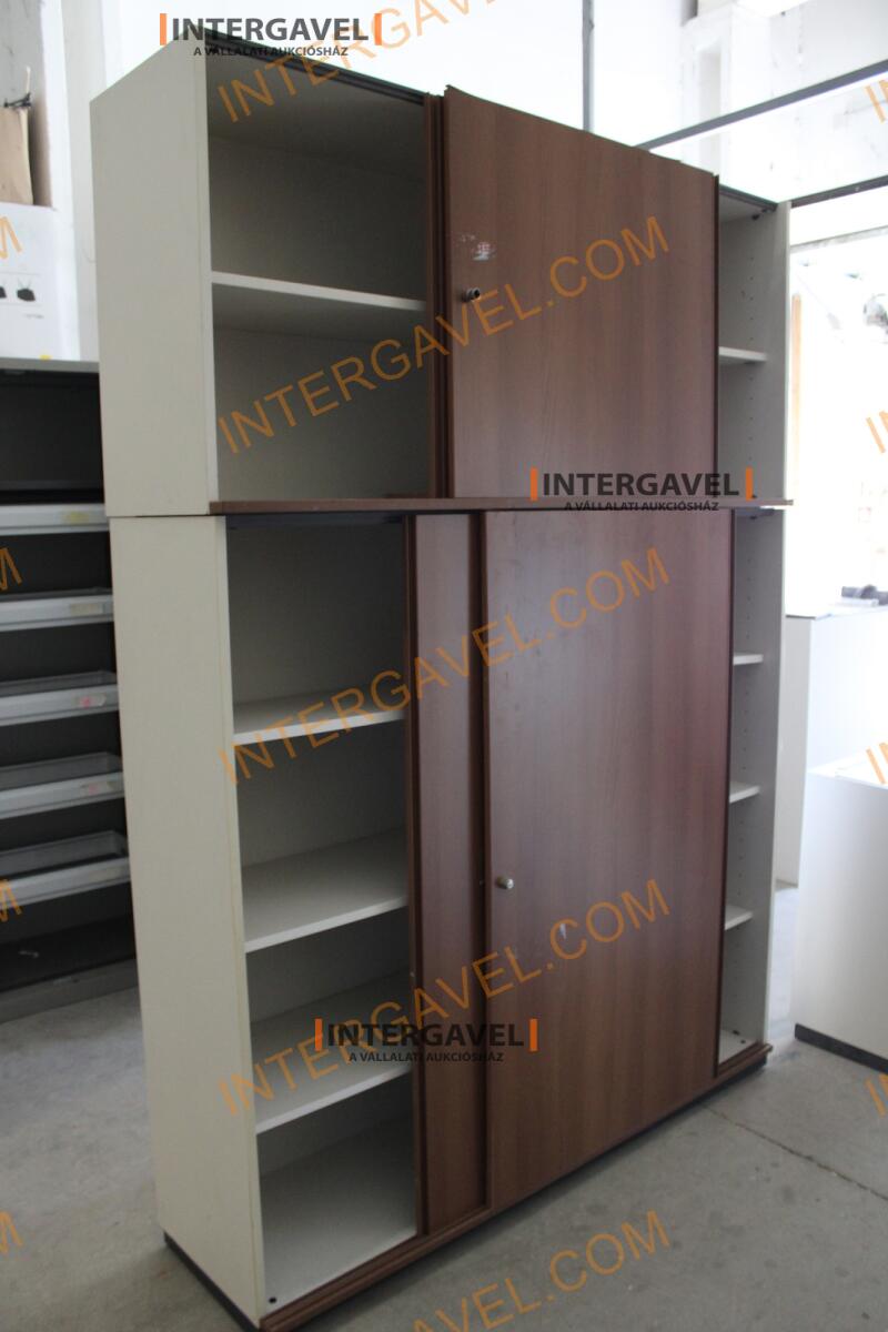 Polcos szekrény (tolóajtós-barna ) 2