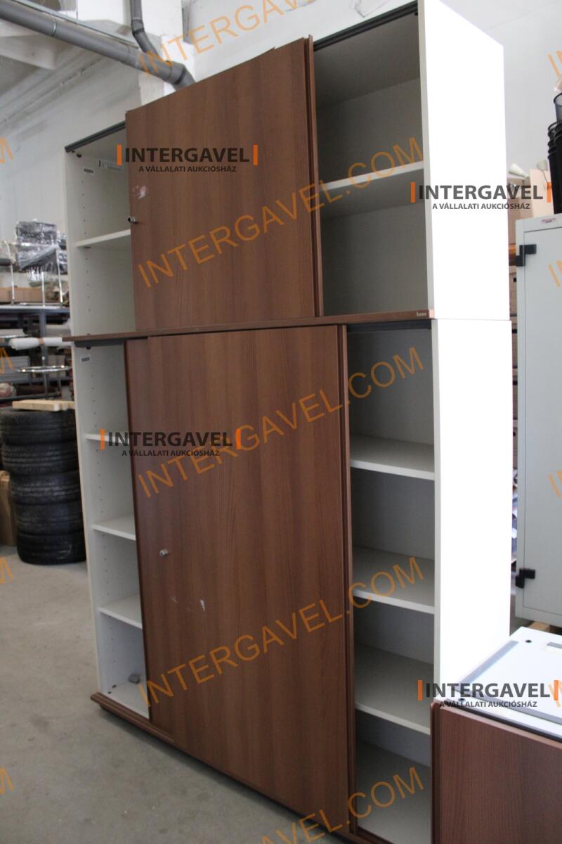 Polcos szekrény (tolóajtós-barna )