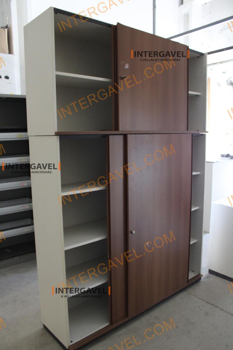 Polcos szekrény (tolóajtós-barna ) 2