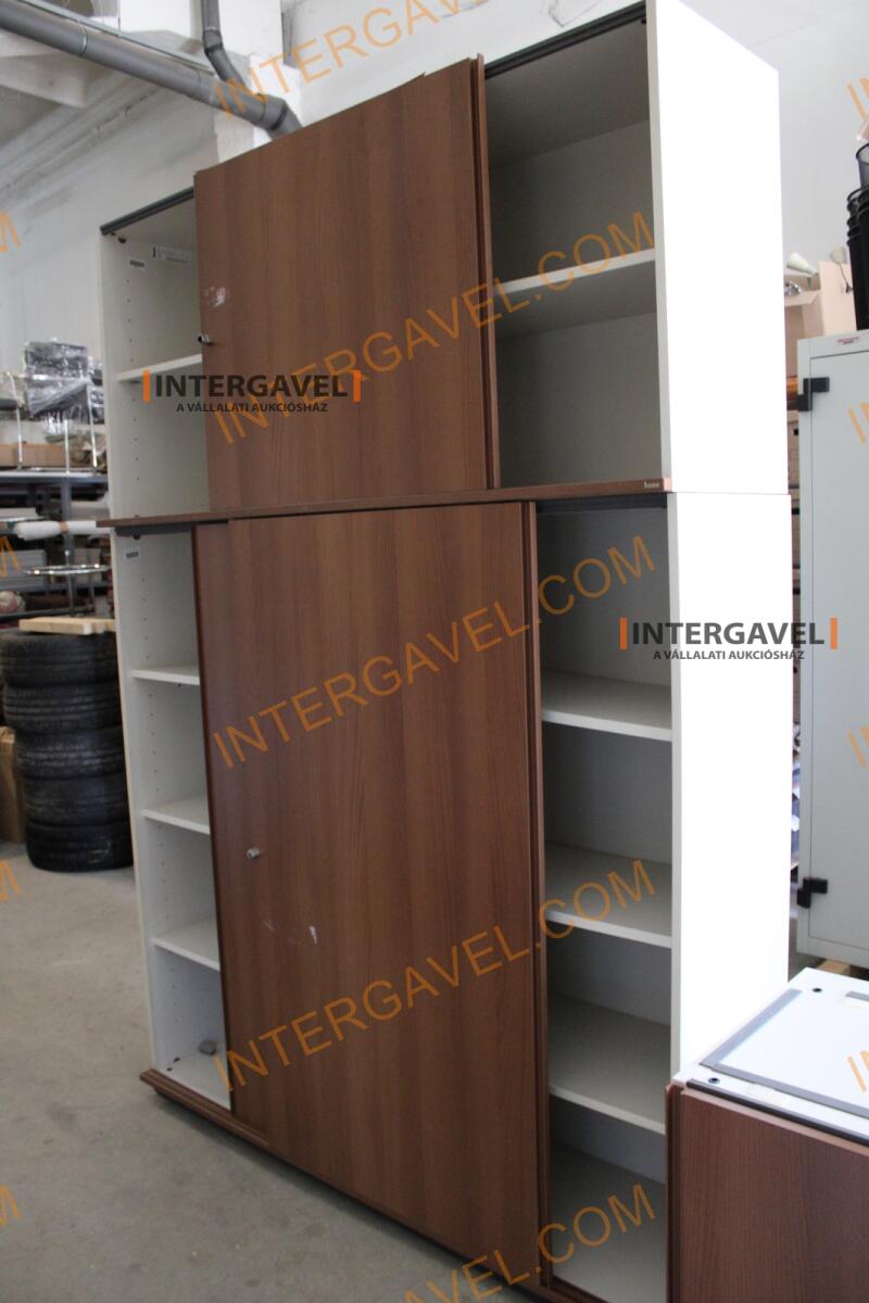 Polcos szekrény (tolóajtós-barna )