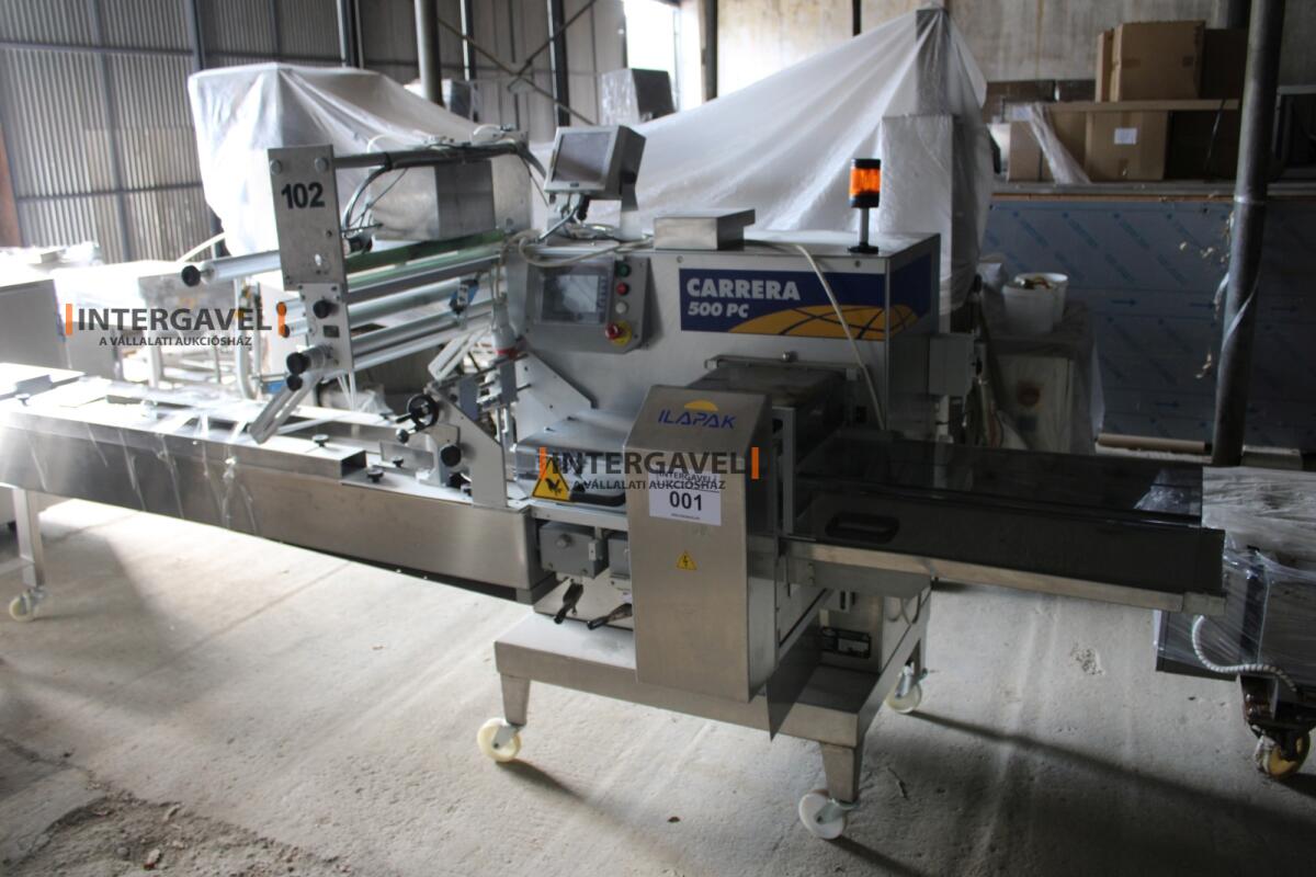 Ilapak síkfóliás horizontális csomagológép