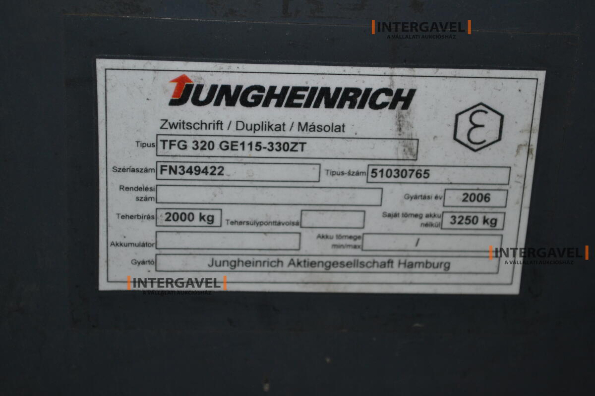 Jungheinrich targonca 8