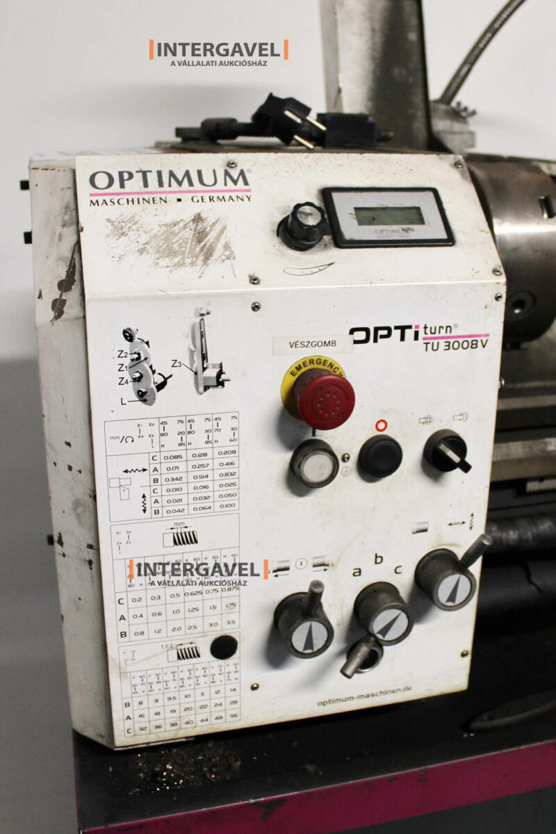 Eszterga - Optimum, TU 3008V 14