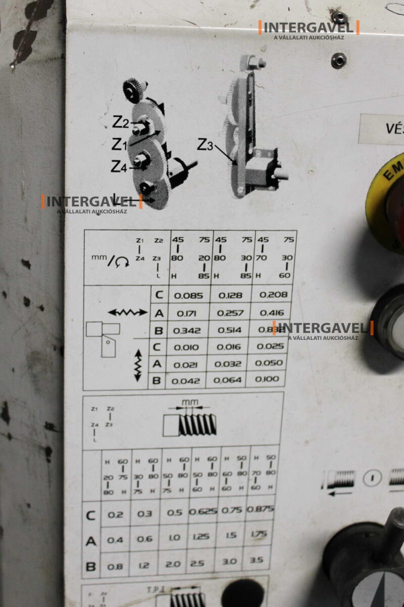 Eszterga - Optimum, TU 3008V 15