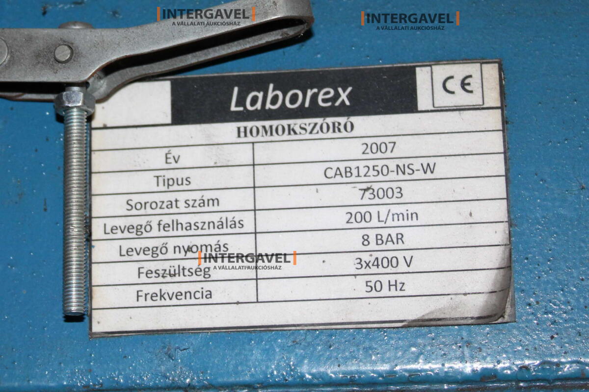 Szemcseszóró kabin - Laborex, CAB1250-NS-W 2