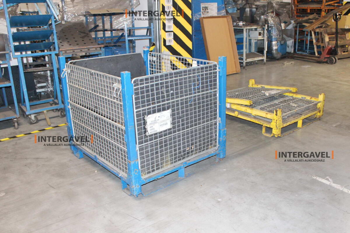 Rácsos konténer - összecsukható