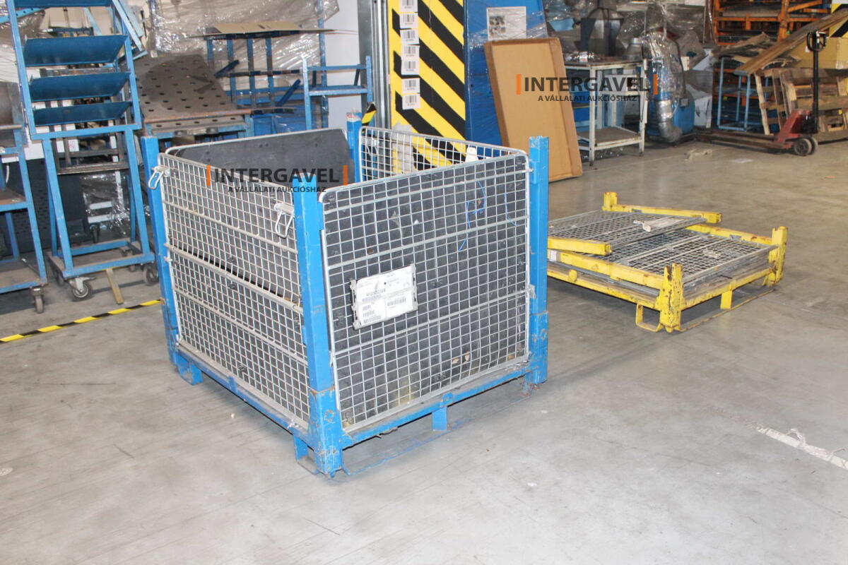 Rácsos konténer - összecsukható