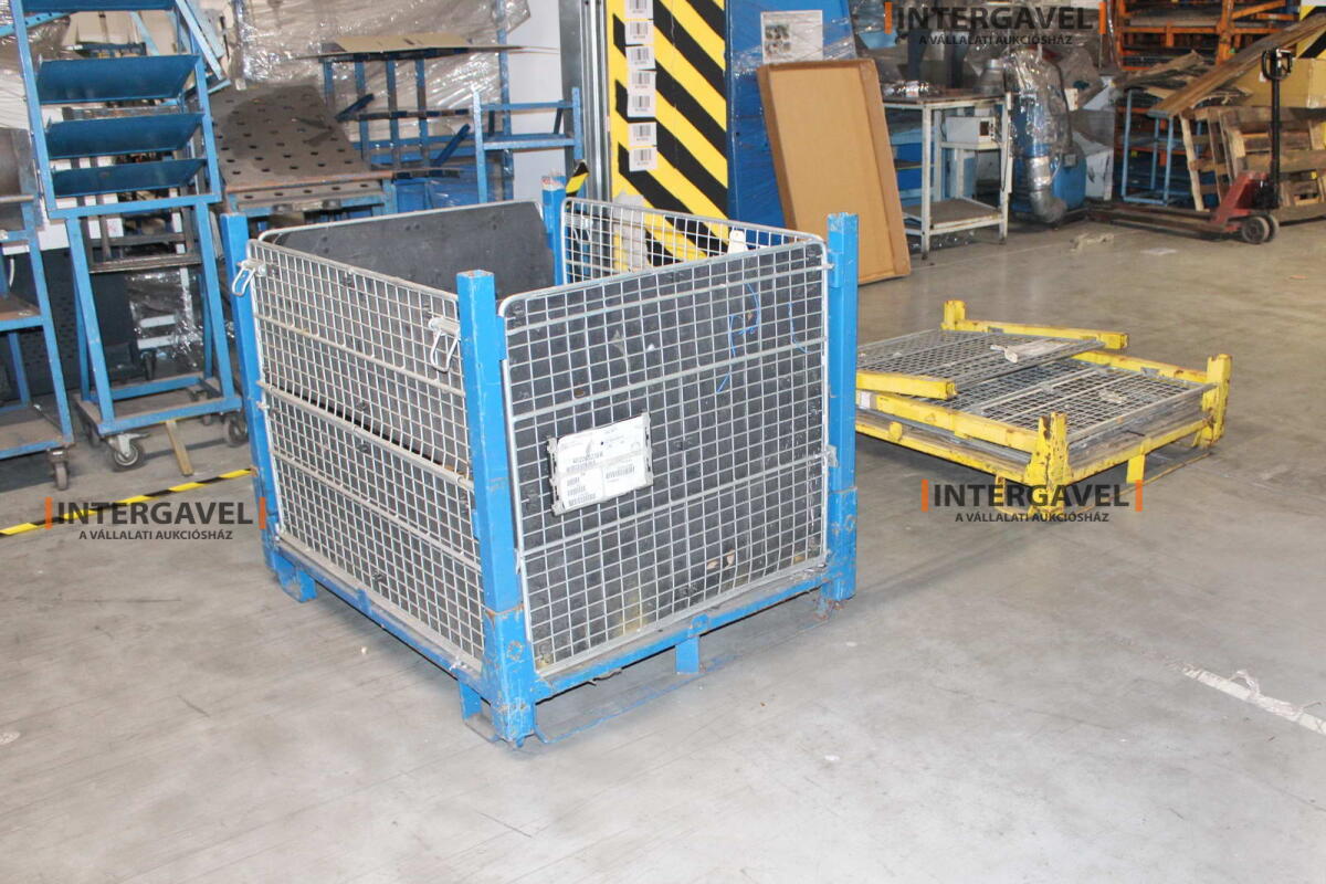 Rácsos konténer - összecsukható