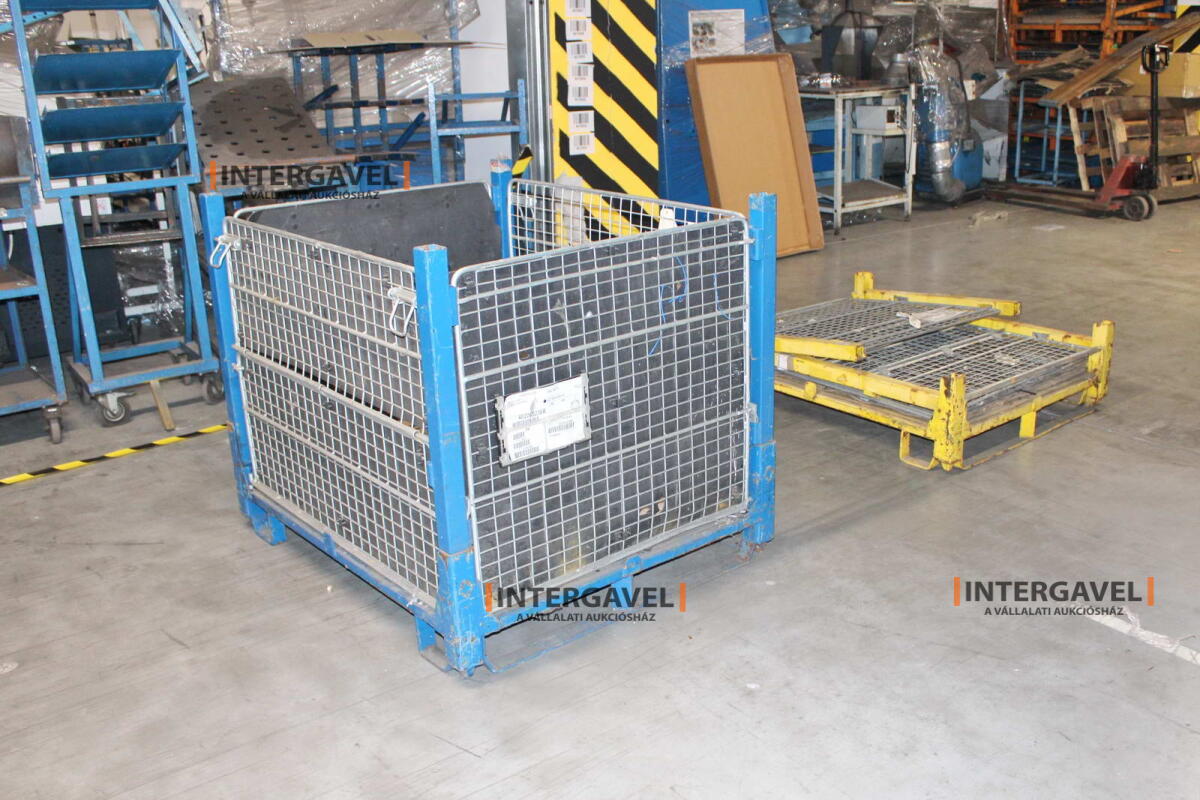 Rácsos konténer - összecsukható