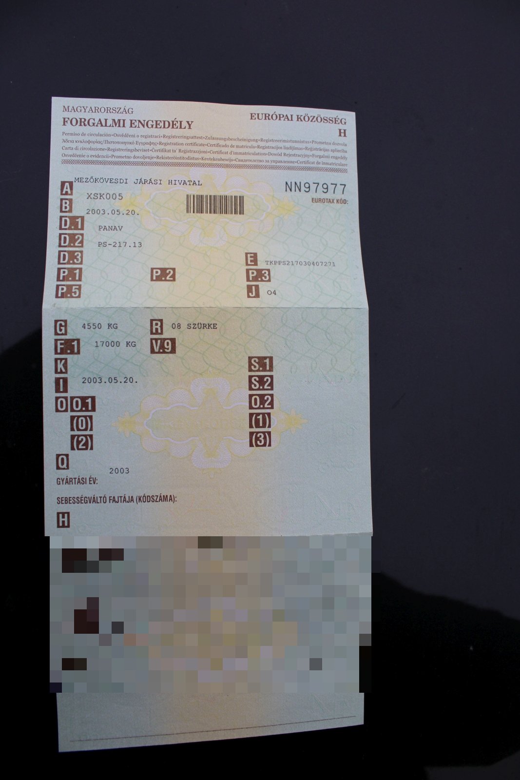 Pótkocsi - Panav 39