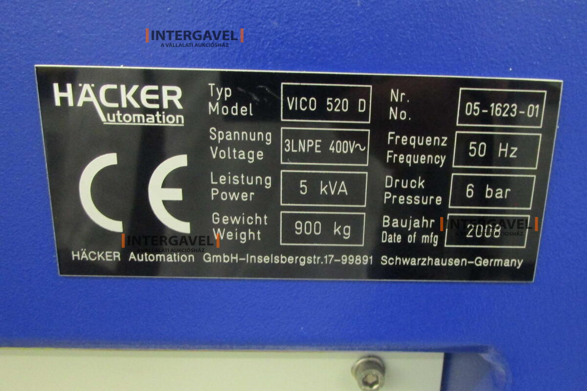 Gélező munkahely - Häcker, Vico 520 D 2