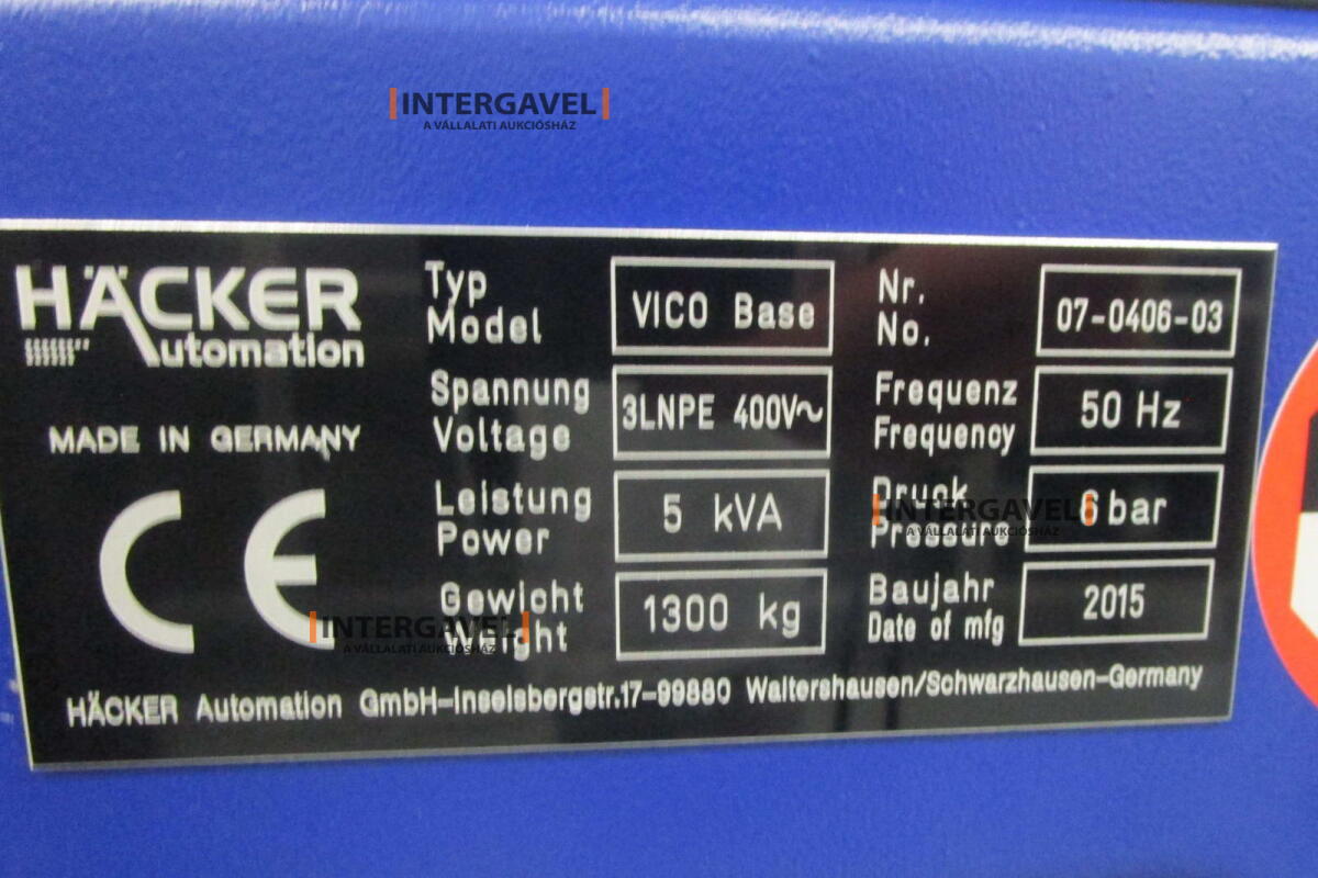 Gélező munkahely - Häcker, Vico Base 2