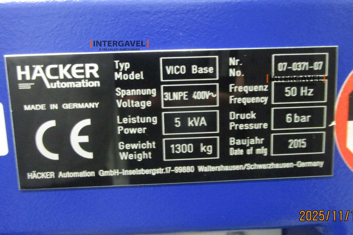 Gélező munkahely - Häcker, Vico Base 2