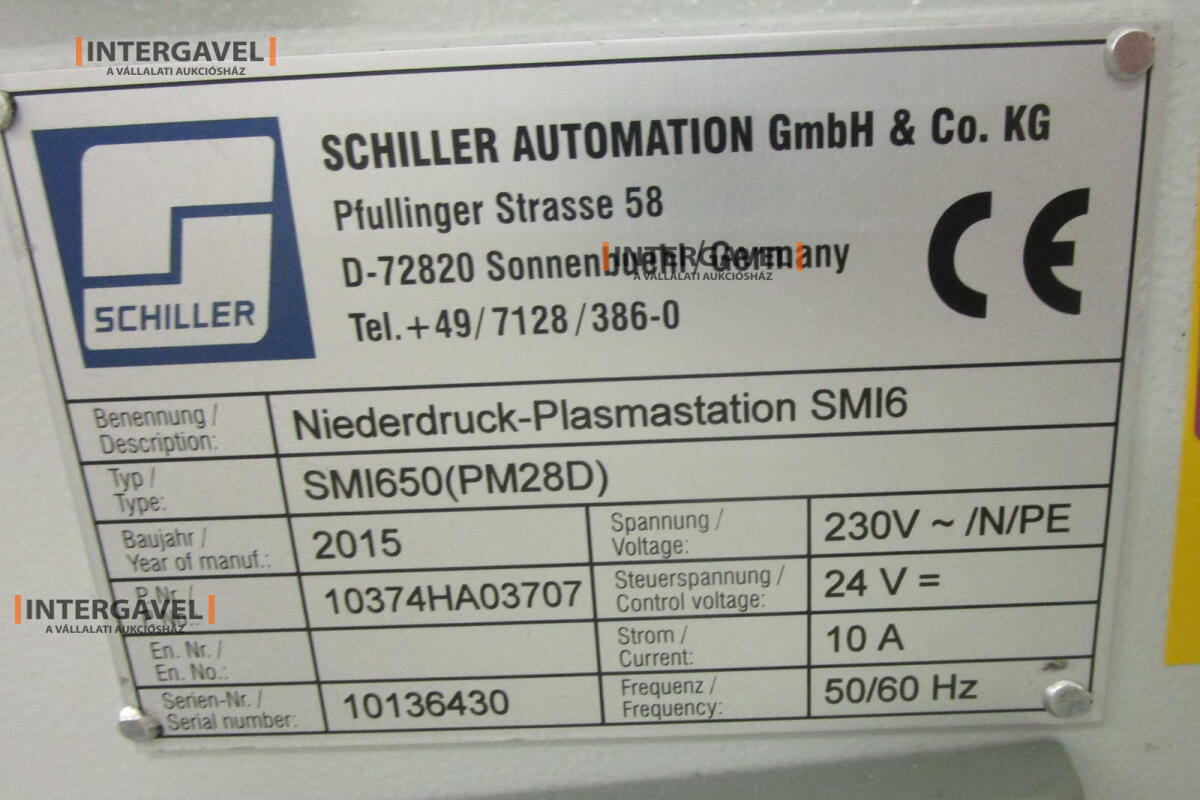 Plazmatisztító - Schiller Automation GmbH 2