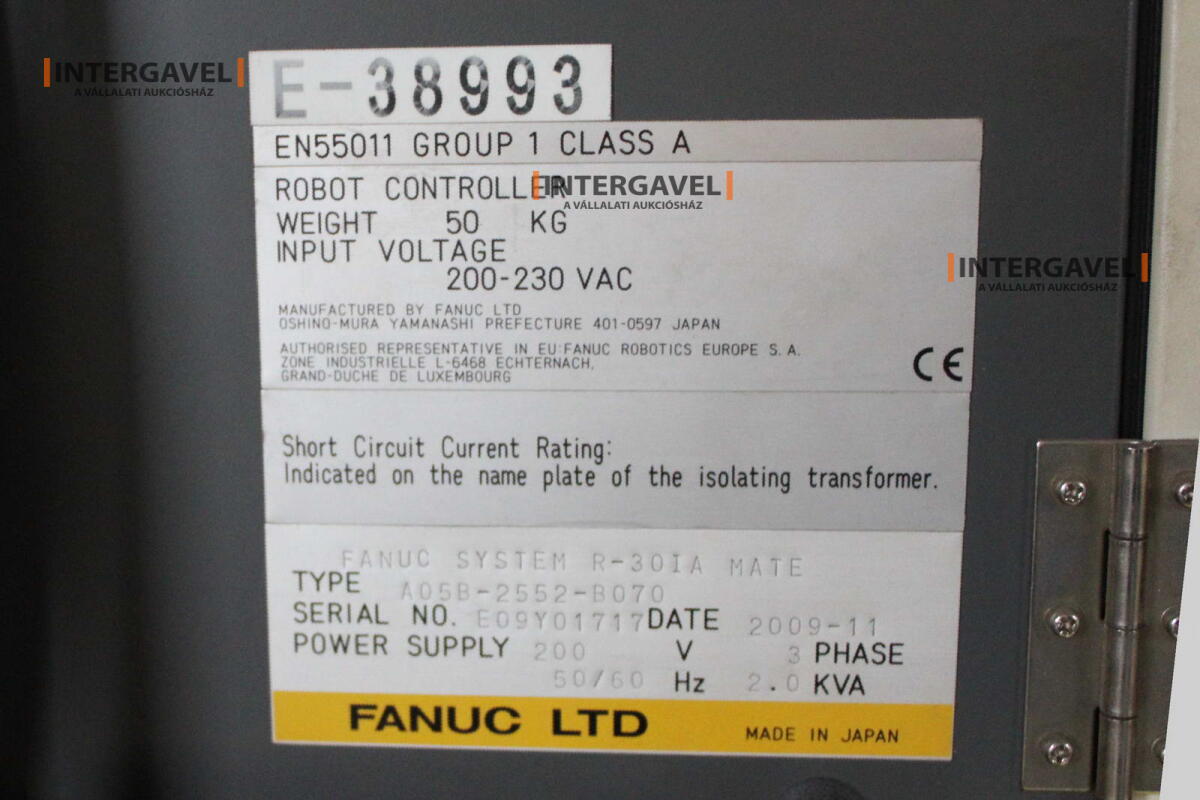 Hegesztő robot - Fanuc, ARC Mate 100iC; Fronius, TransSteel 3500 Rob 14