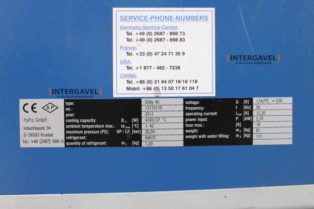 Folyadékhűtő -  Hyfra, ChilLy 45 2