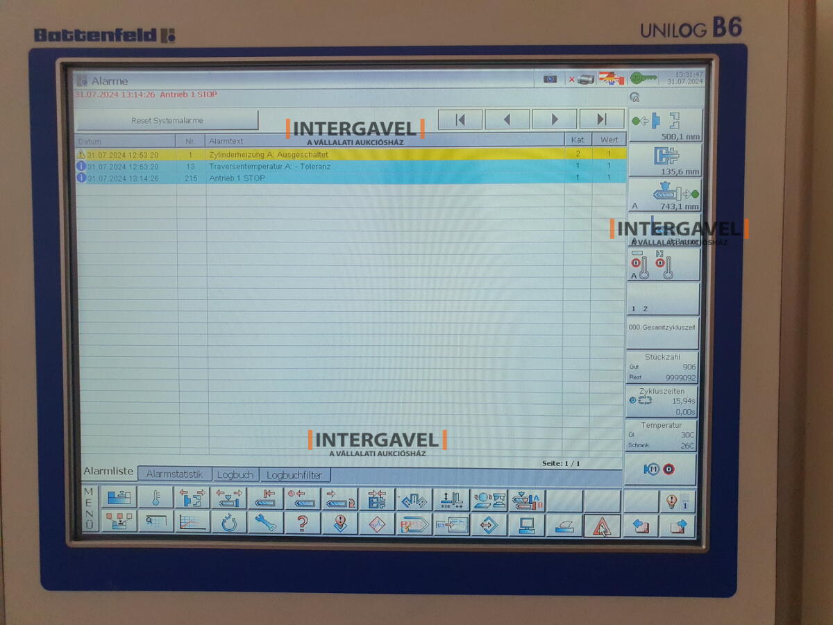 Battenfeld HM 320/2250 B6 (2007) fröccsöntő gép 10