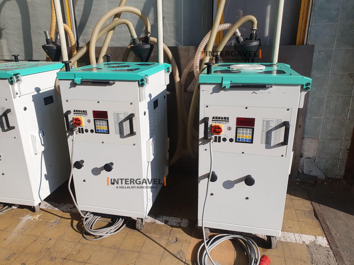 Arburg Thermolift 100-2 (2012) szárazlevegős szárító és anyagfeltöltő