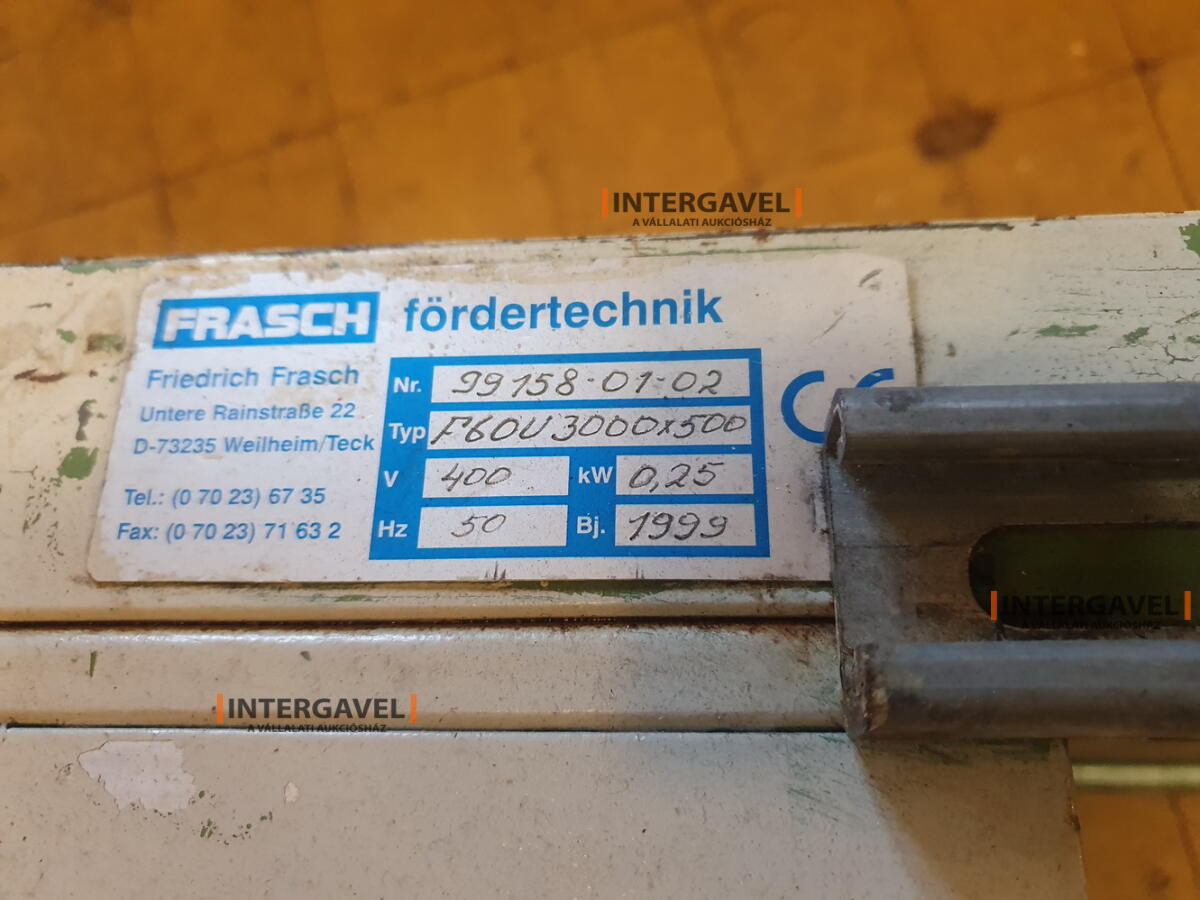 Szállítószalag 50x300 cm, egyenes 8