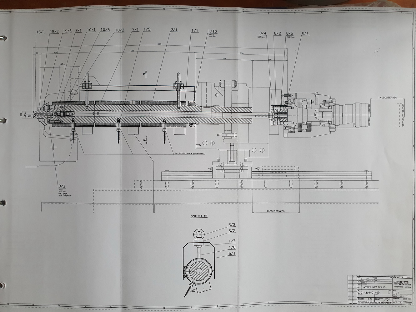 Engel 25 mm-es csiga házzal 200-es fröccsegységhez 11