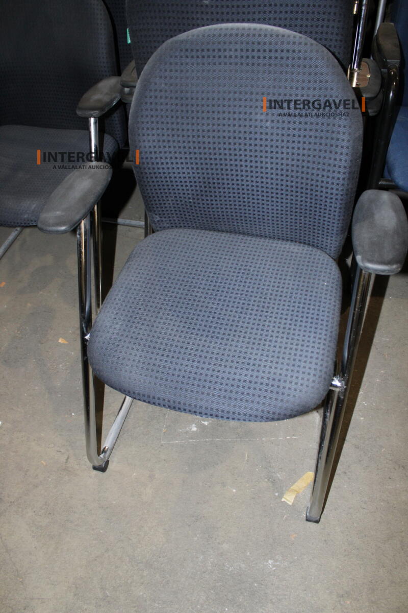 Tárgyalószék (kék/kockás)