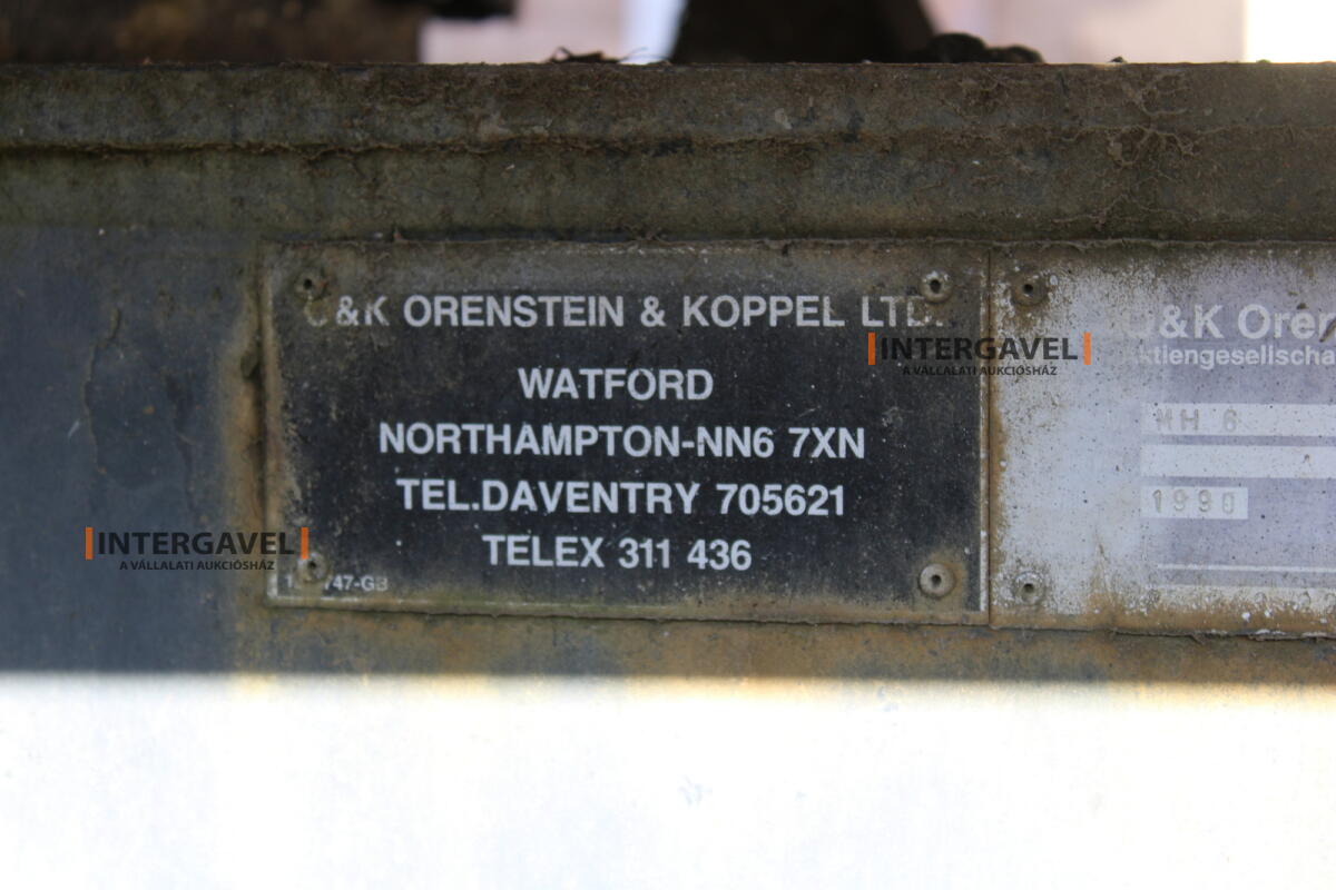 Gumikerekes forgó kotró - O&K 6