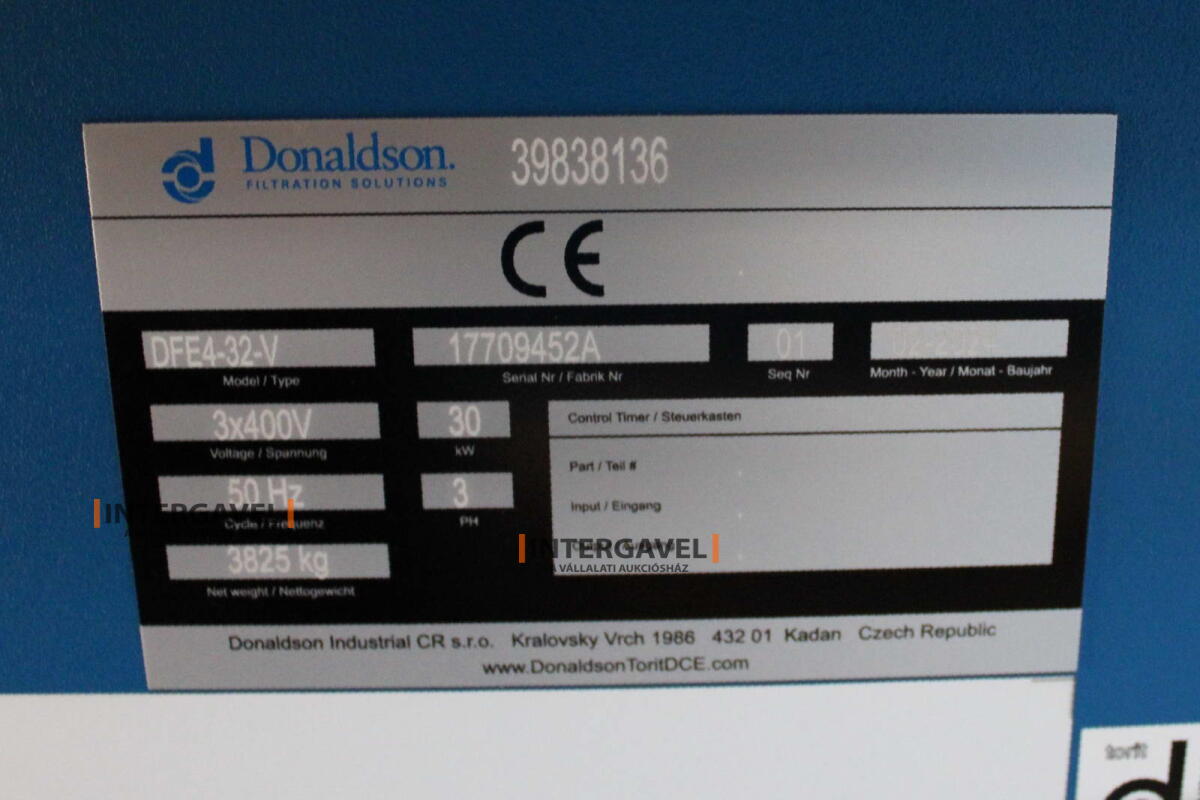Elszívó egység - Donaldson, DFE4-32-V 2