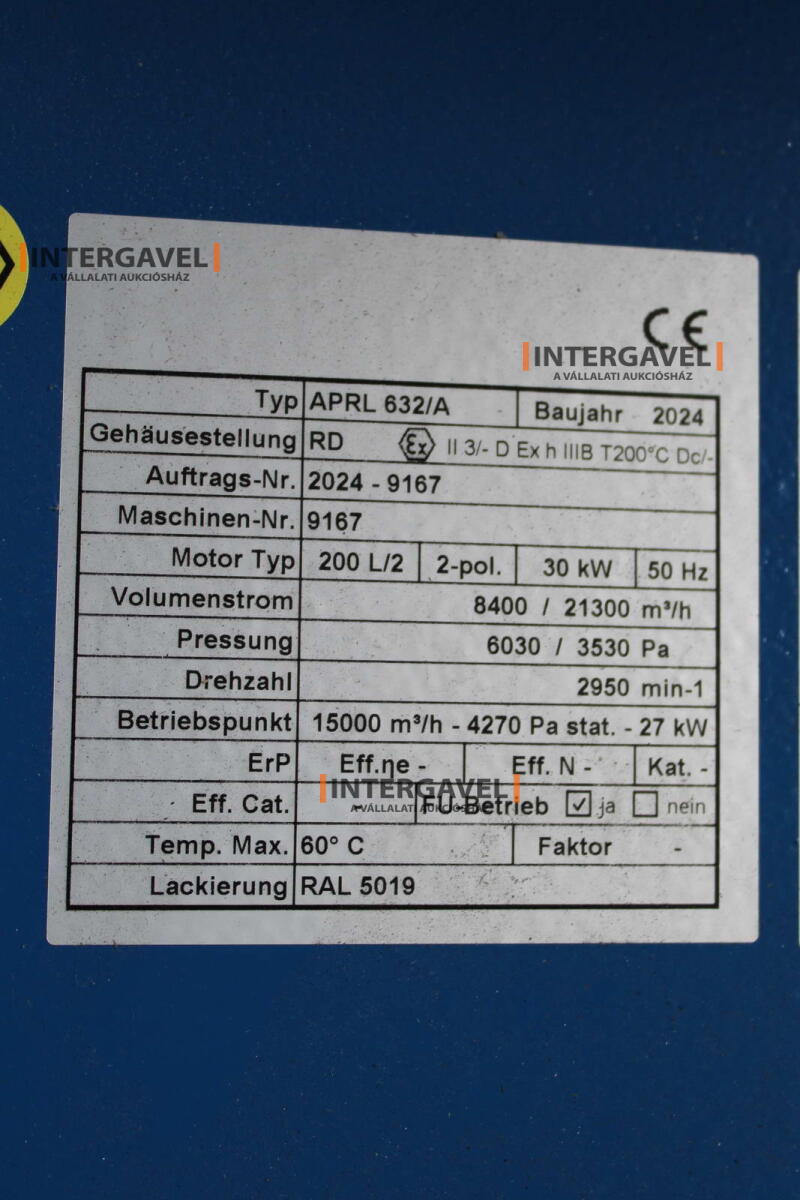 Elszívó egység - Donaldson, DFE5-60-V 6